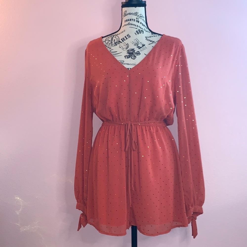 One Piece Sparkle Romper size M